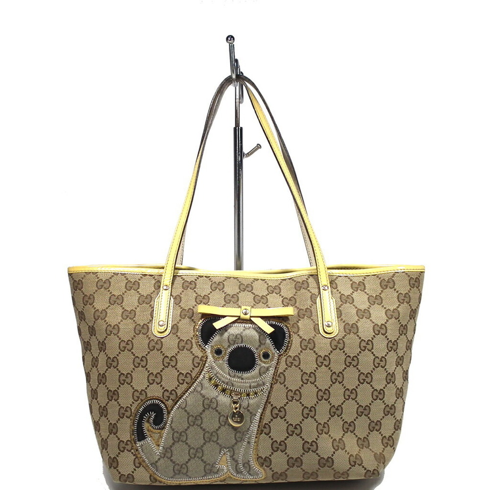 Gucci bag pug shoulder dog beige GG ori tote